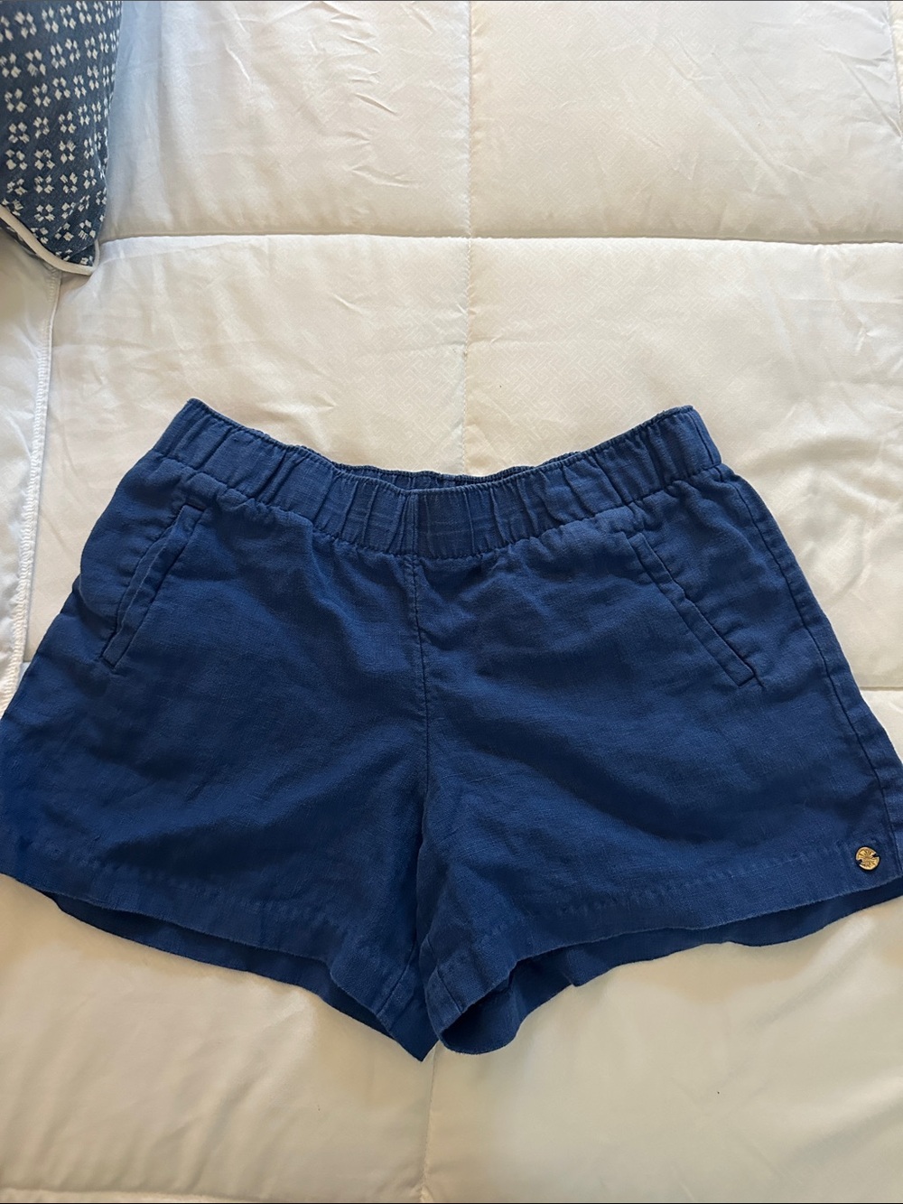 Lilly Pulitzer Navy Blue linen shorts